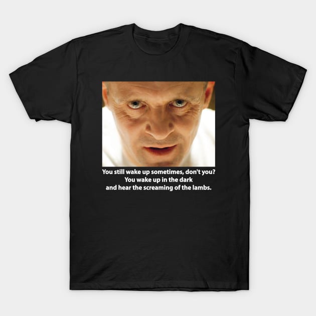 Silence of the Lambs Hannibal Lecter T-Shirt by Stefan Balaz Design